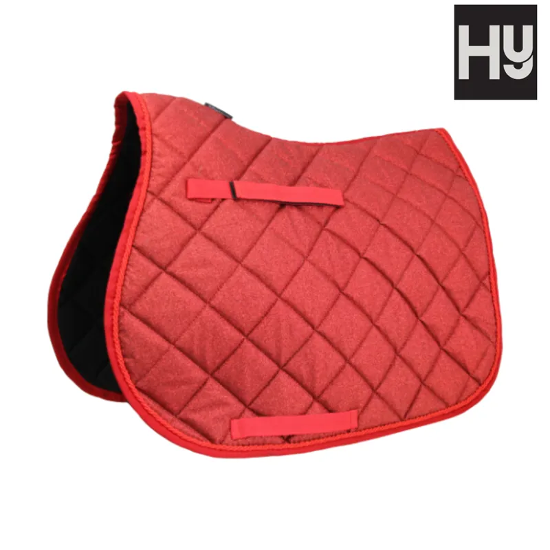 Hy Equestrian Glitzy Saddle Pad - Red